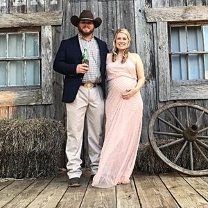 Adrianna Papell Beaded Blouson Dress